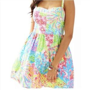 Lilly Pulitzer Ardleigh Sundress in Multi Lovers Coral Print Size 8